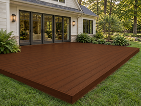 Dark oak decking wood stain by Retique It, featuring a textured wood grain finish ideal for outdoor deck inspiration.