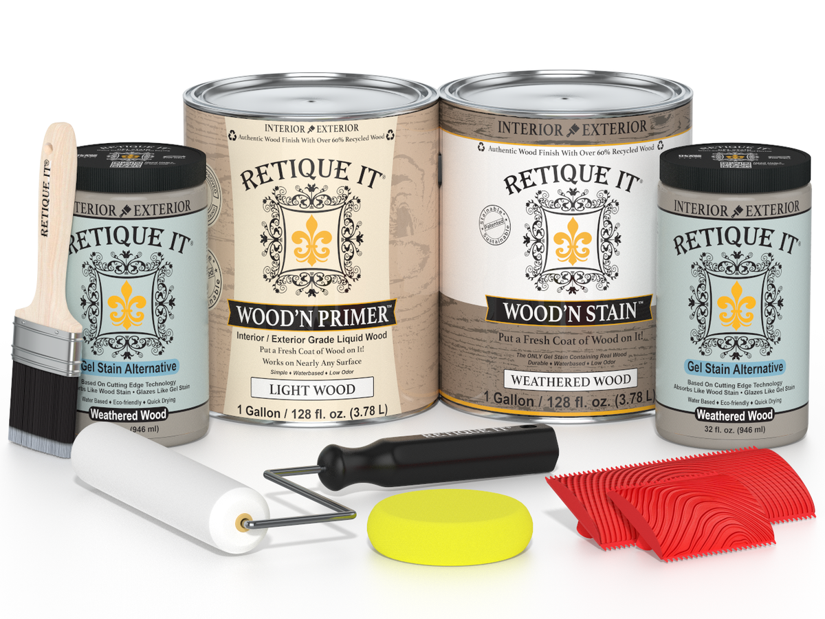 Multi-purpose Wood'n Kit (4x Lg) - Weathered Wood