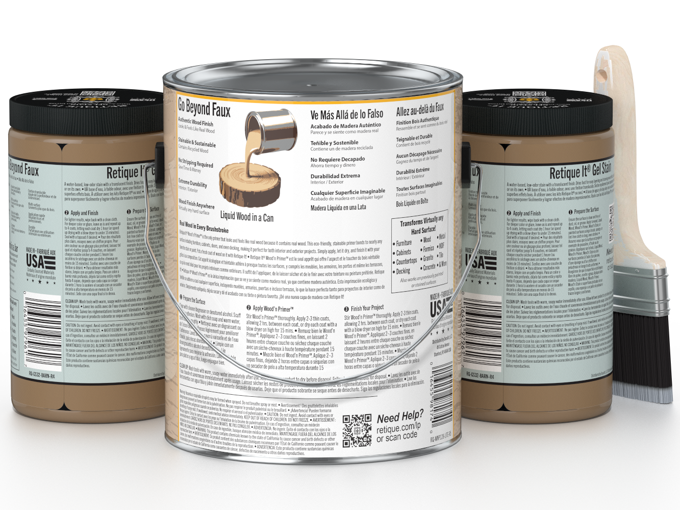 Multi-purpose Smooth Finish Kit (4x Lg) - Barn Wood