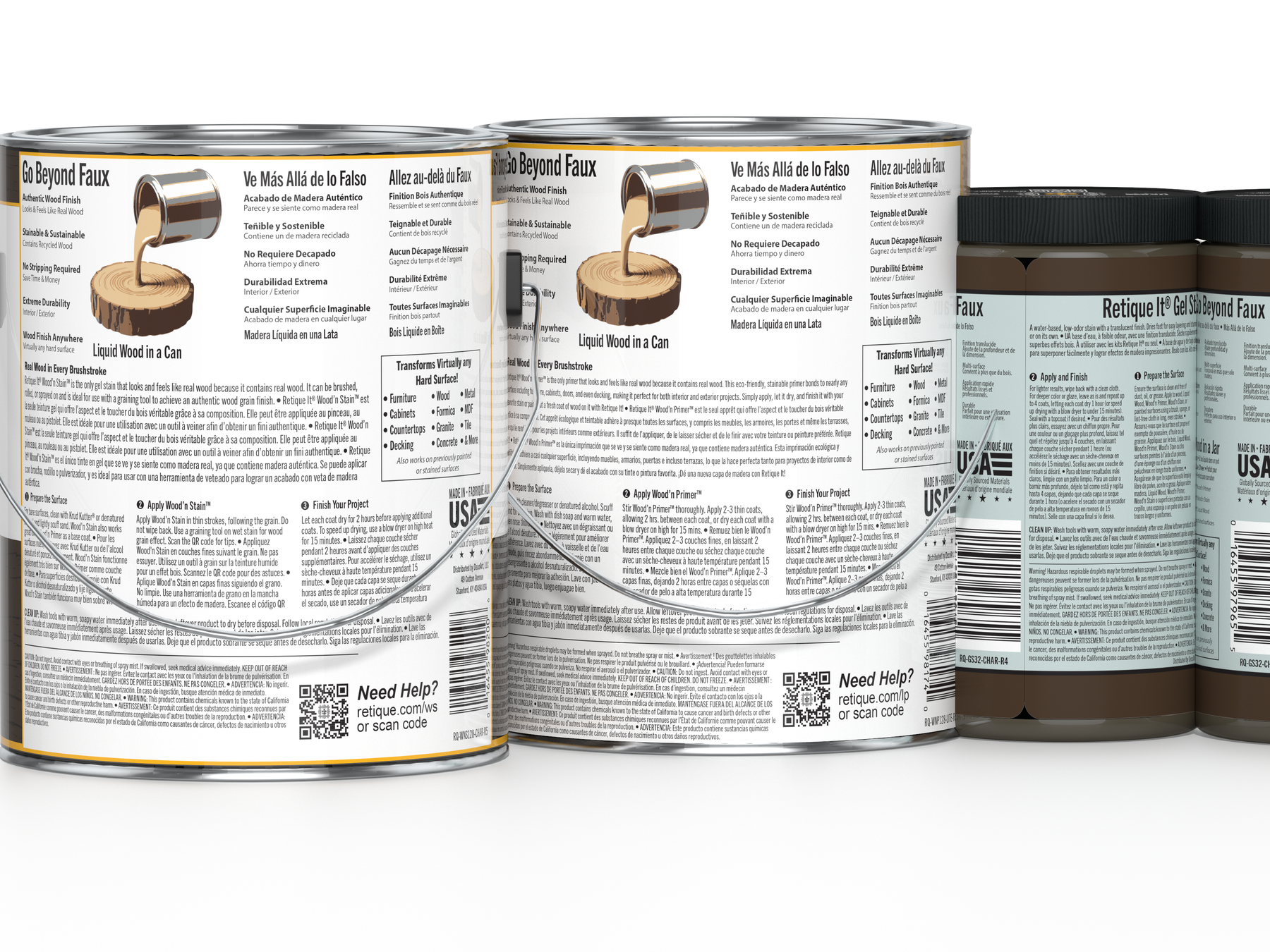 Multi-purpose Wood'n Kit (4x Lg) - Charcoal