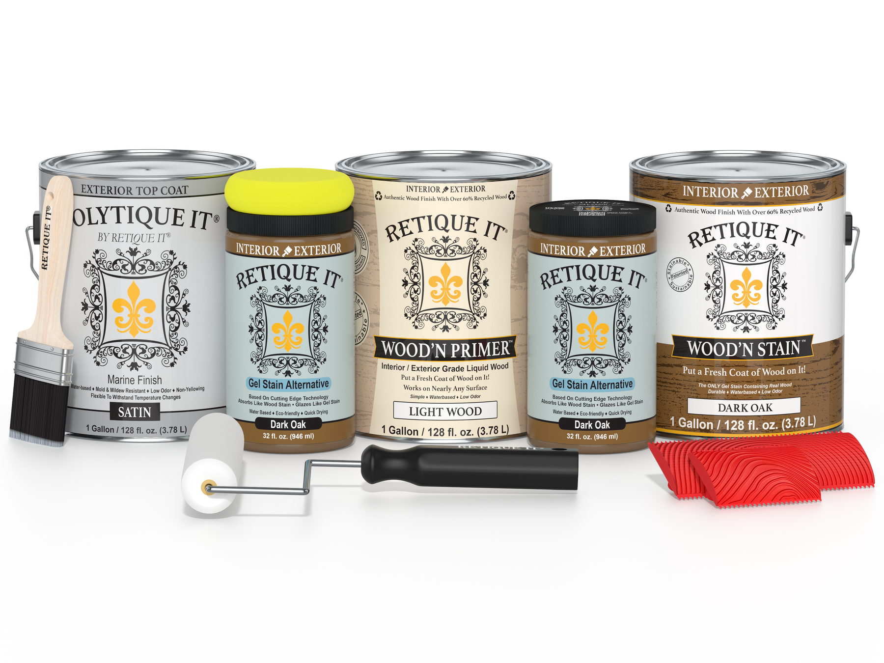 Multi-purpose Wood'n Kit (4x Lg) - Dark Oak - Exterior Top Coat