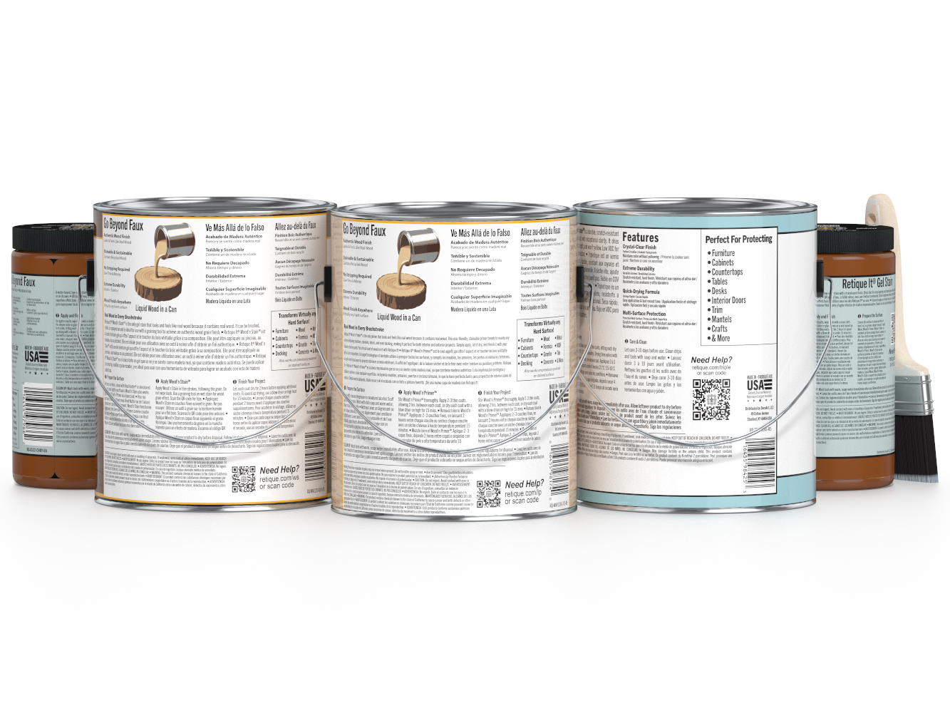 Multiple cans of Perfect Pan Products on a white background