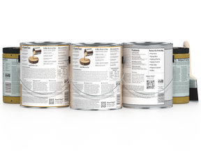 Retique It® Wood'n Finish Kit in Old Oak, exterior top coat with four large containers for multi-purpose wood finishing.