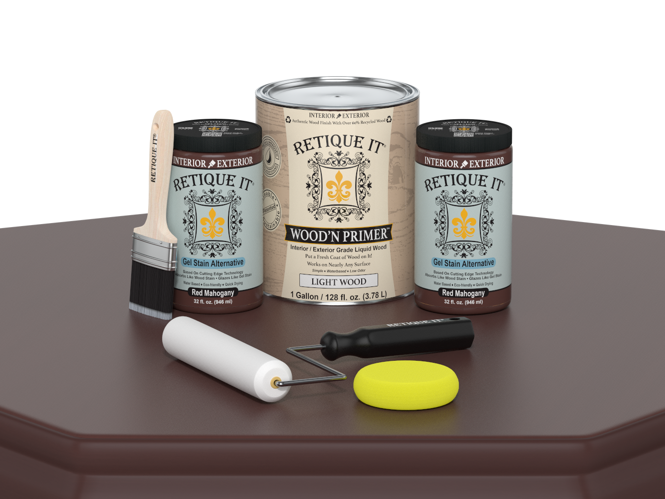 Multi-purpose Smooth Finish Kit (4x Lg) - Red Mahogany