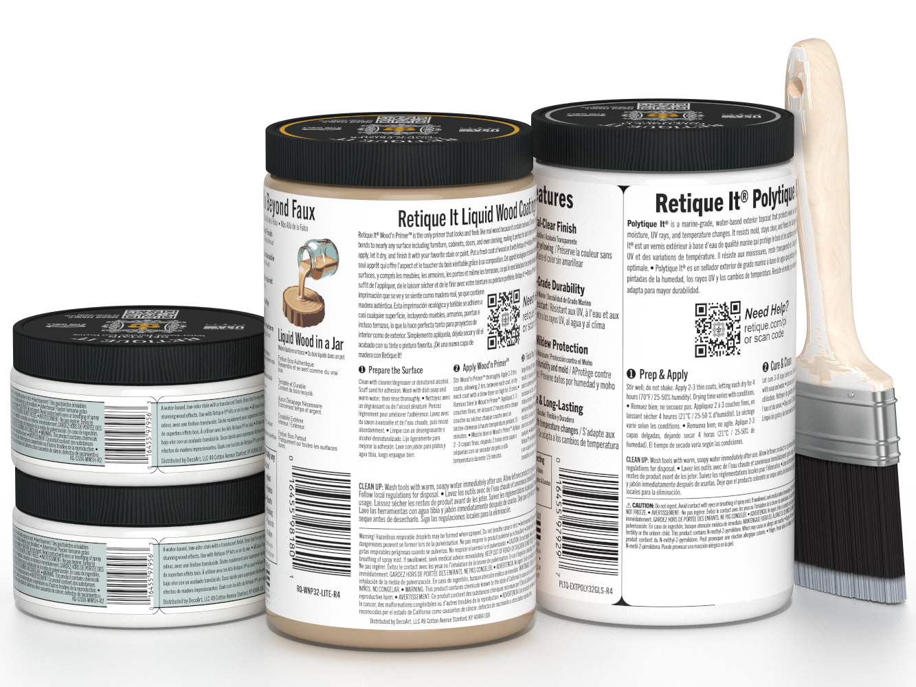 Multi-purpose Smooth Finish Kit (Large) - White Wash - Exterior Top Coat