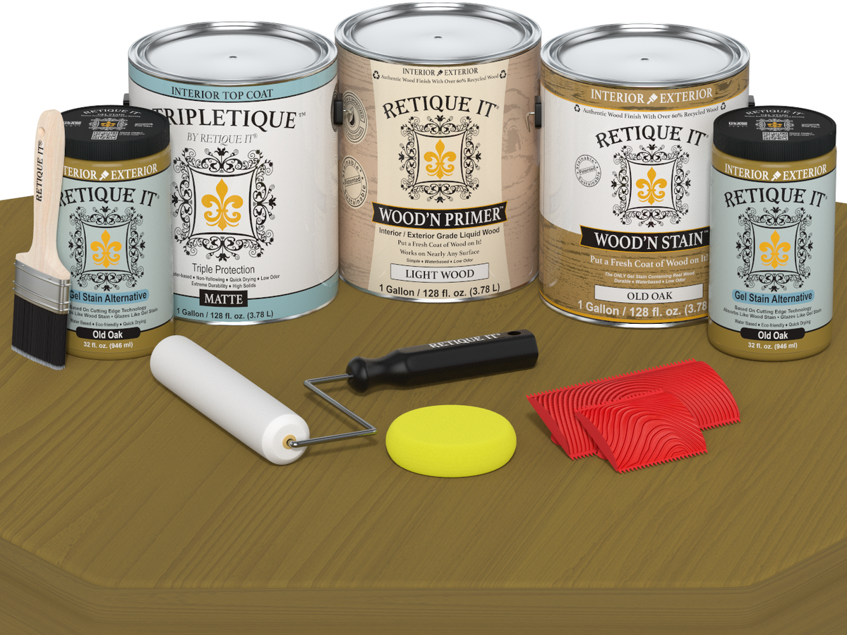 Multi-purpose Wood'n Kit (4x Lg) - Old Oak - Interior Top Coat