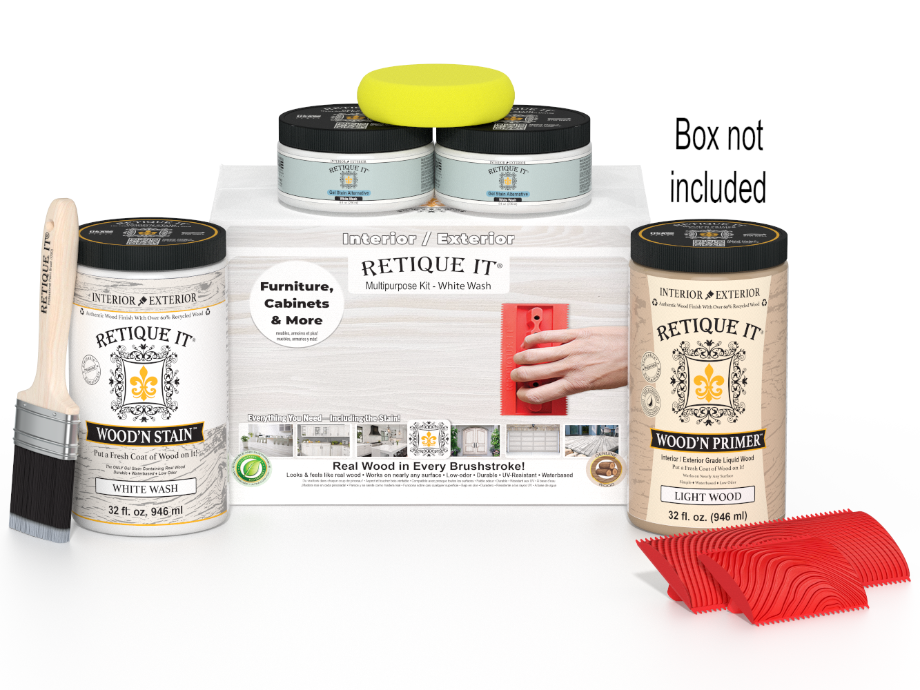 Multi-purpose Wood'n Kit (Large) - White Wash