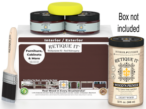 Multi-purpose Smooth Finish Kit (Large) - Red Mahogany