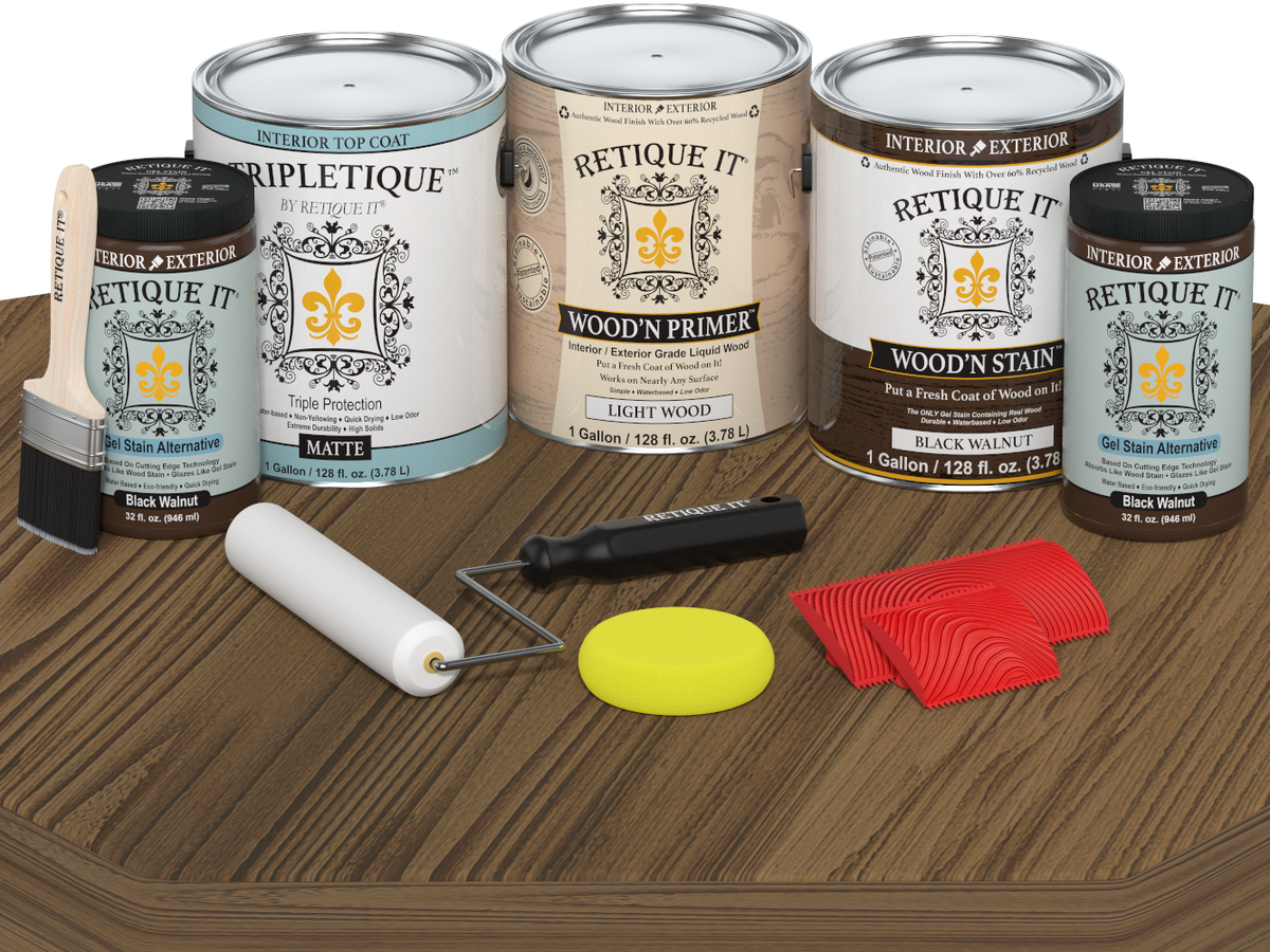 Multi-purpose Wood'n Kit (4x Lg) - Black Walnut - Interior Top Coat