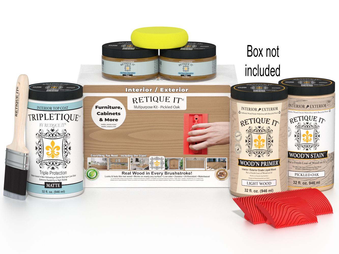 Multi-purpose Wood'n Kit (Large) - Pickled Oak - Interior Top Coat