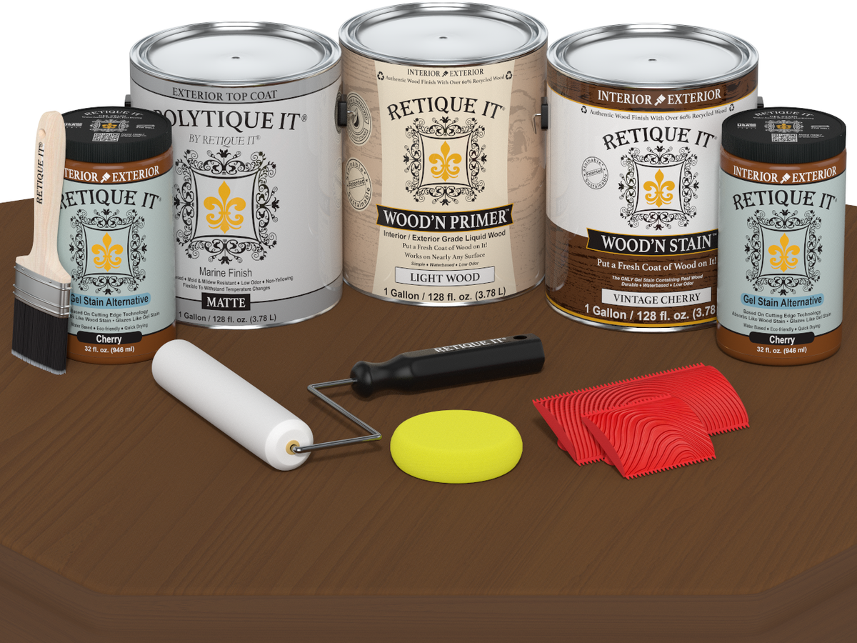 Multi-purpose Wood'n Kit (4x Lg) - Vintage Cherry - Exterior Top Coat