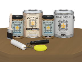 Multi-purpose Smooth Finish Kit (4x Lg) - Pecan - Exterior Top Coat