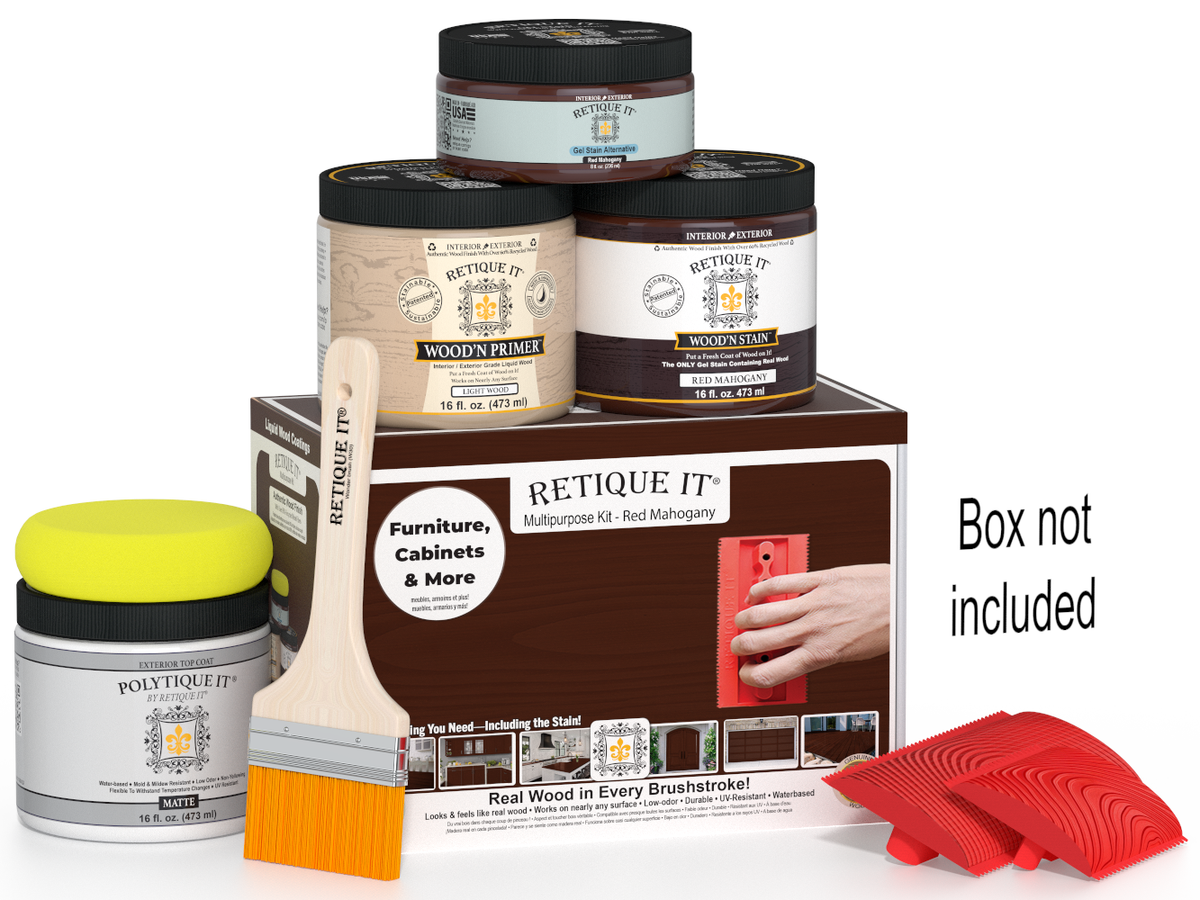 Multi-purpose Wood'n Kit (Med) - Red Mahogany - Exterior Top Coat