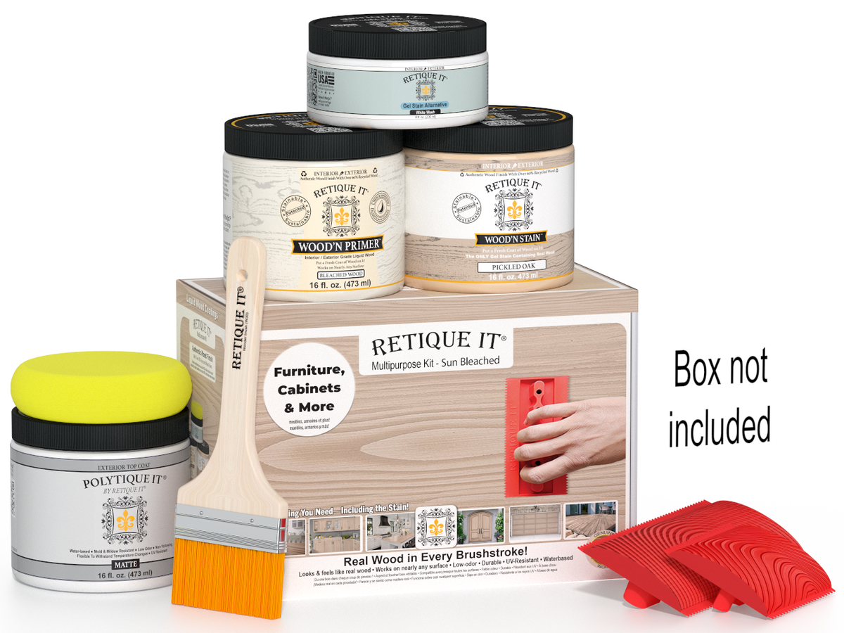 Multi-purpose Wood'n Kit (Med) - Sun Bleached - Exterior Top Coat