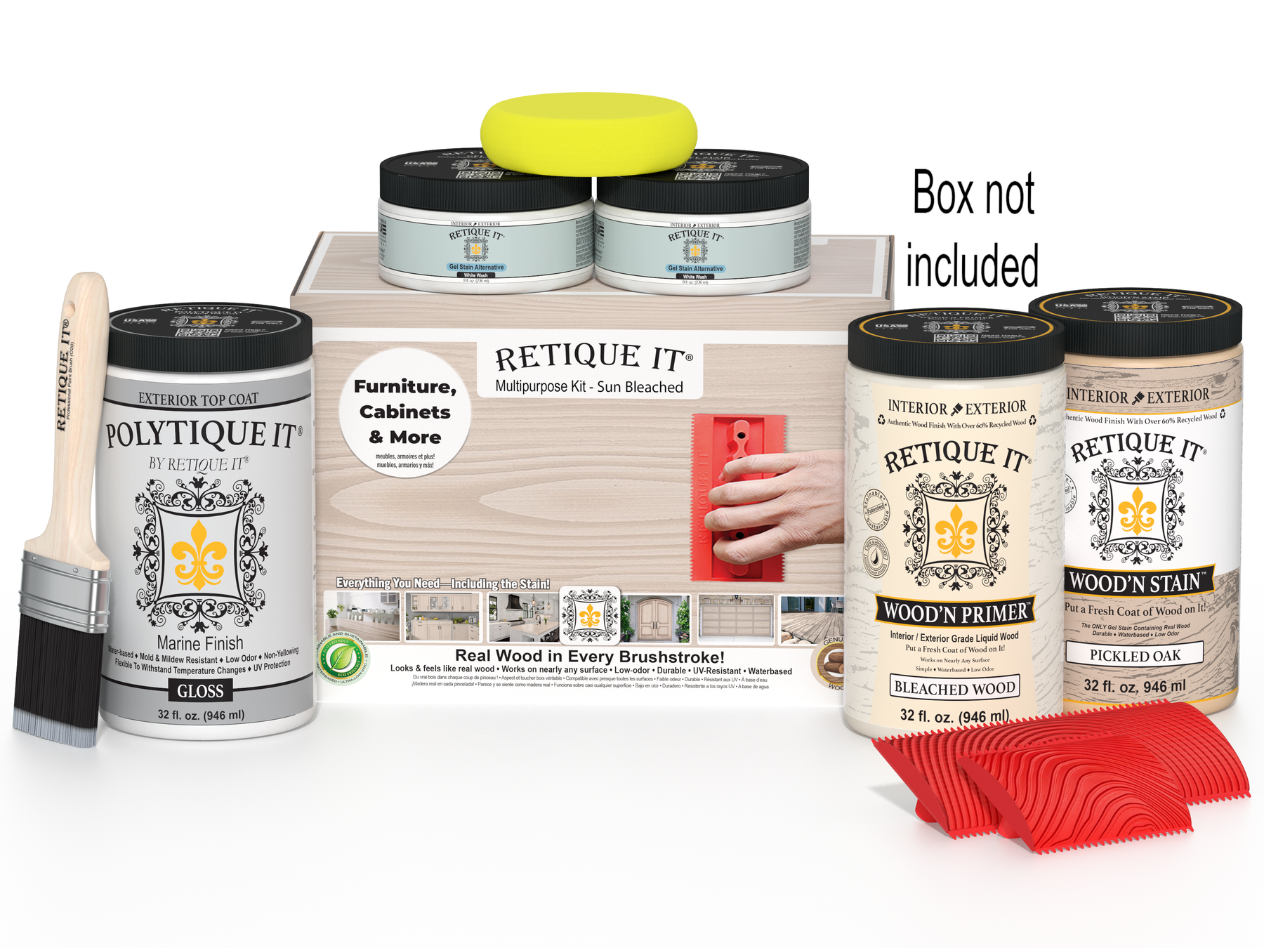 Multi-purpose Wood'n Kit (Large) - Sun Bleached - Exterior Top Coat