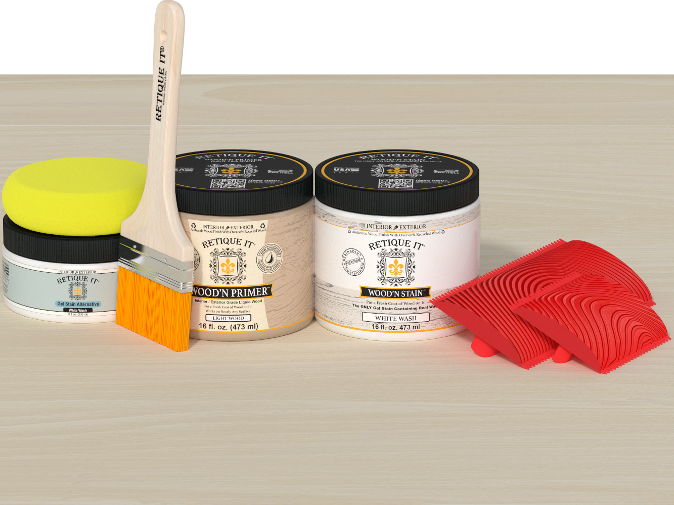 Multi-purpose Wood'n Kit (Med) - White Wash