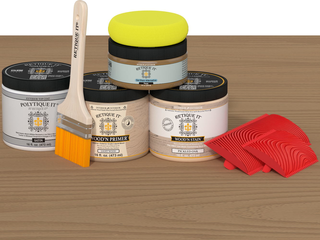 Multi-purpose Wood'n Kit (Med) - Pickled Oak - Exterior Top Coat