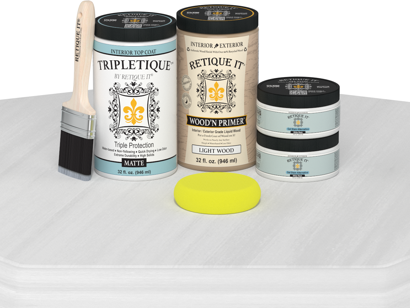 Multi-purpose Smooth Finish Kit (Large) - White Wash - Exterior Top Coat