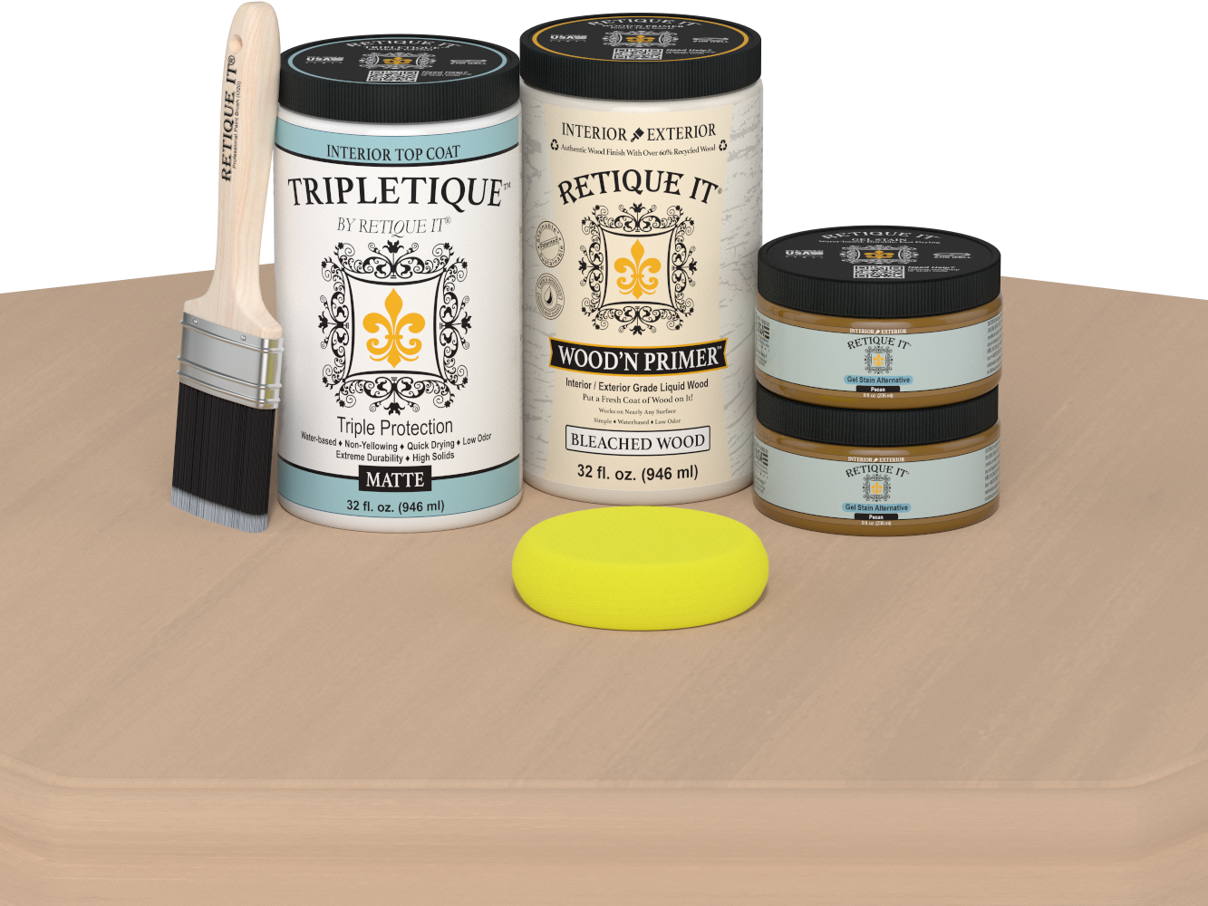 Multi-purpose Smooth Finish Kit (Large) - White Oak - Exterior Top Coat