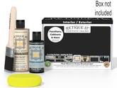 Retique It furniture finish kit with bottles, brush, and container on a white background