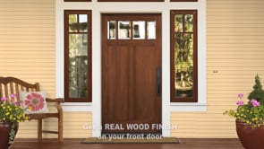 Wood'n Finish Front Door Kit - Dark Pecan