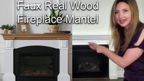 Wood'n Finish Fireplace Mantel Kit - White Wash