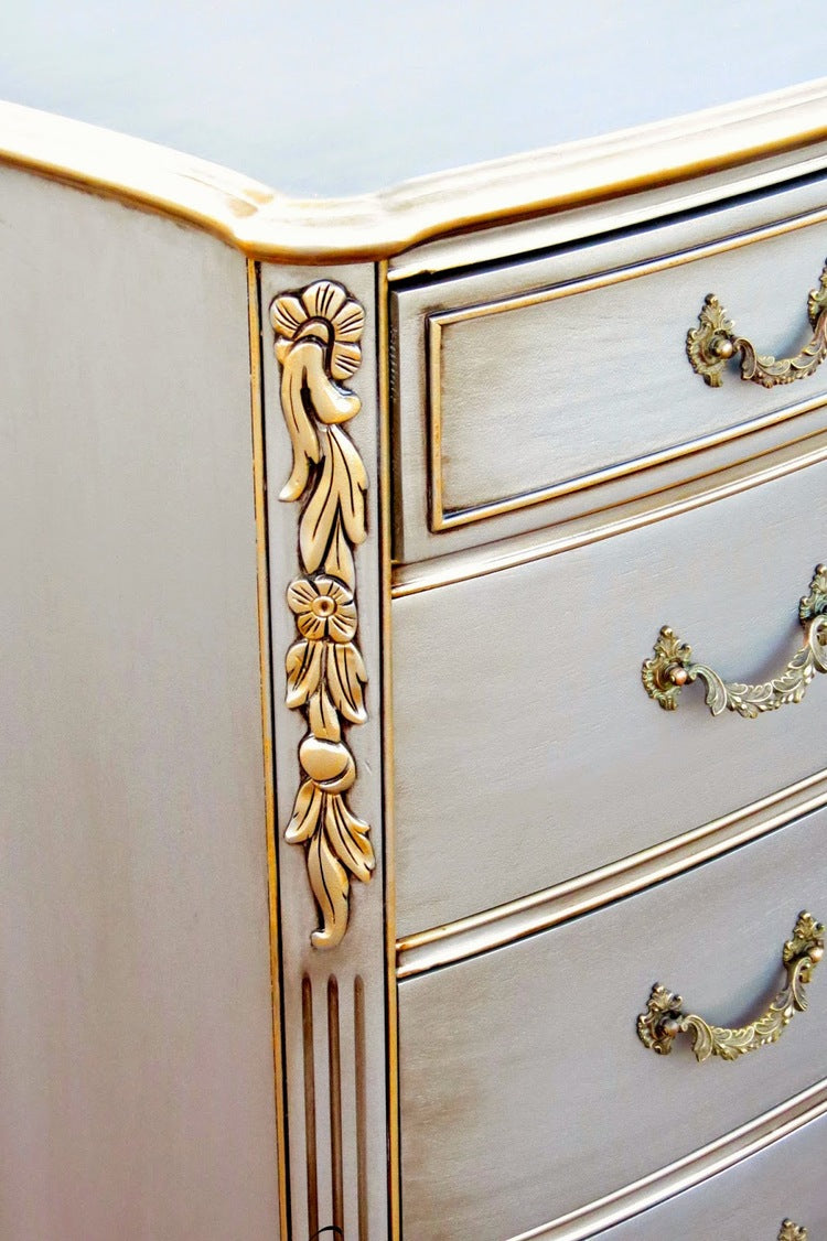 Metallic Furniture Wax: MudPaint Shiny Gold or Metallic Finish Wax