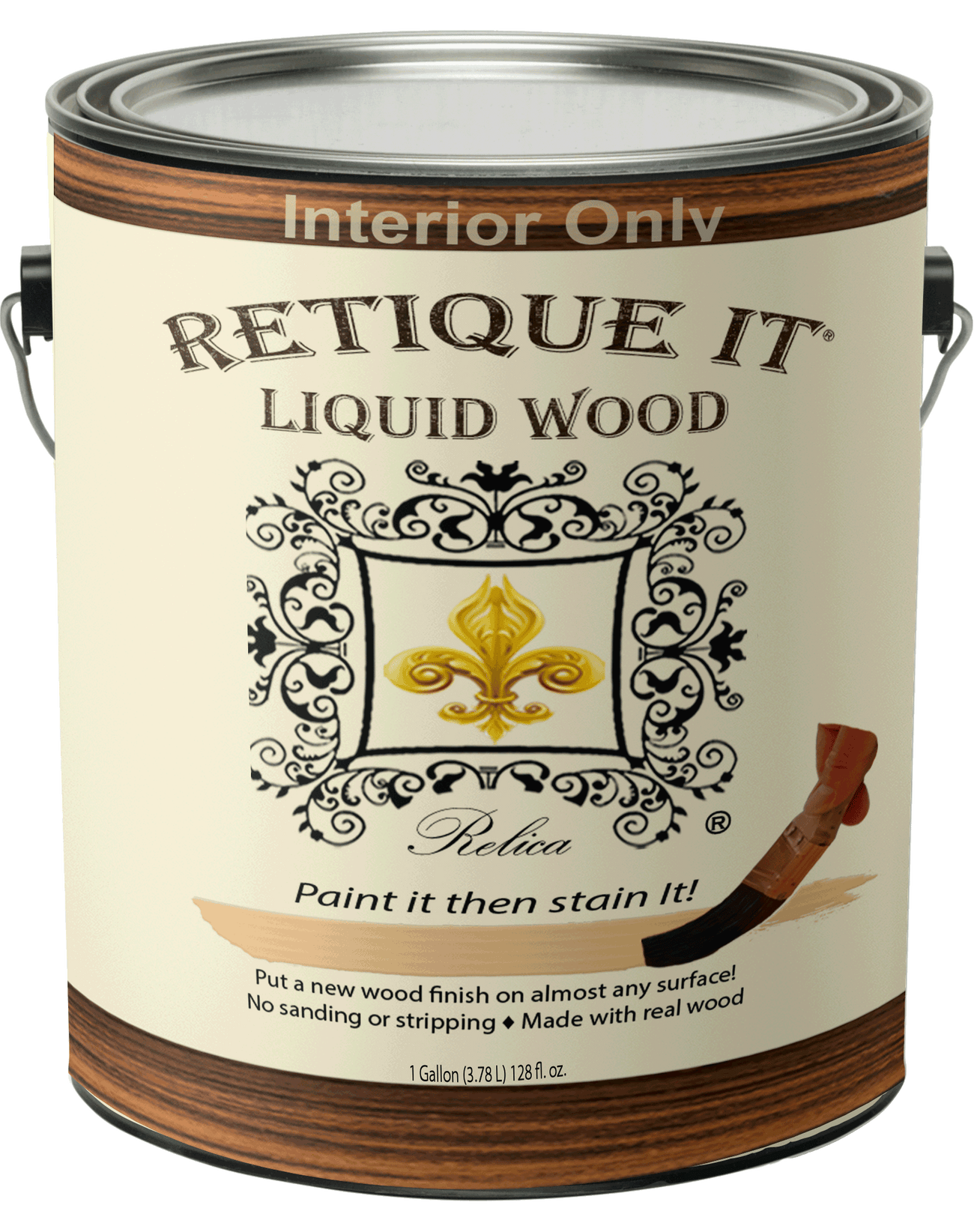 Retique It Liquid Wood Light Wood Half Pint (8oz) Paint It Then