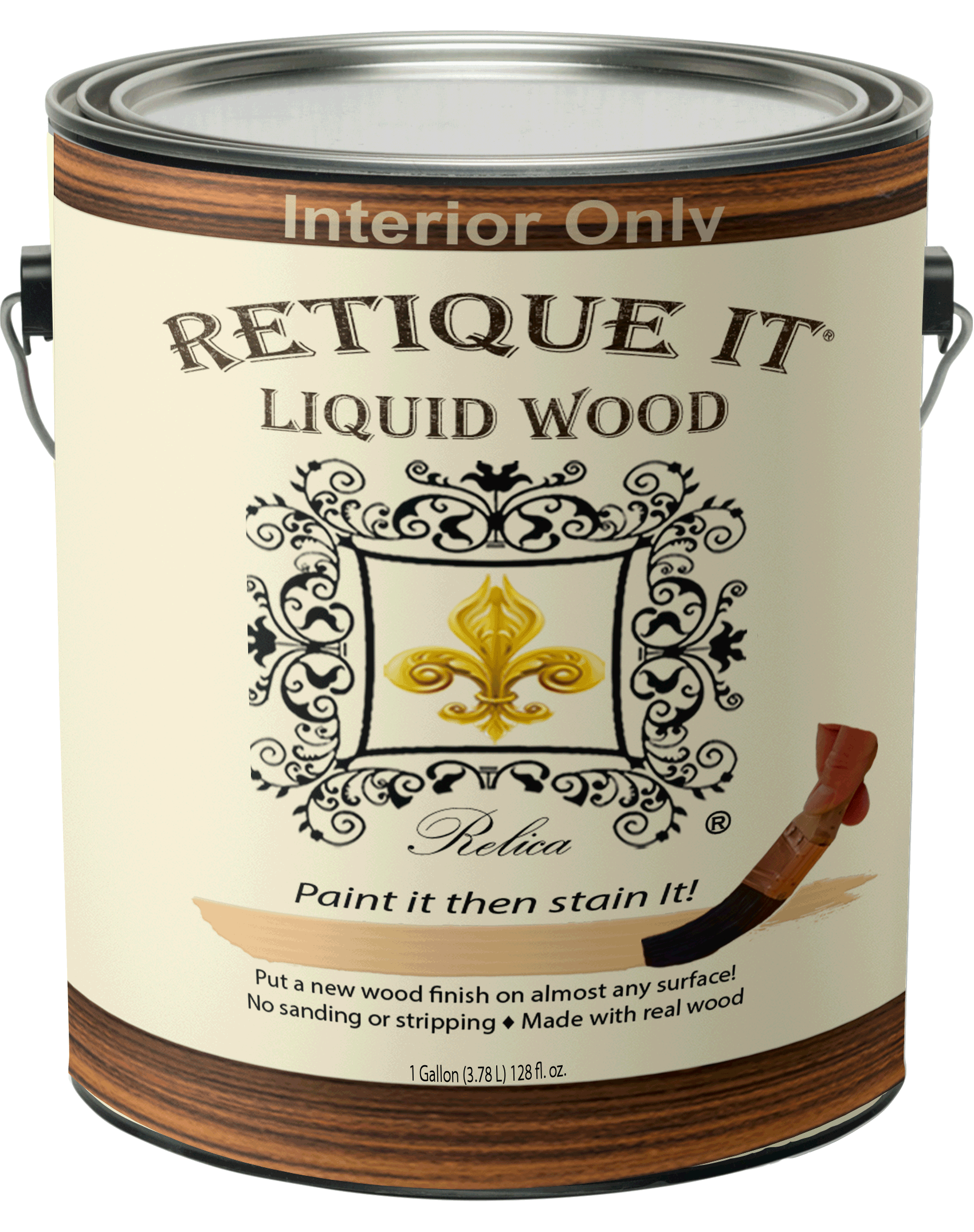 Retique It Liquid Wood - Light Wood Half Pint (8oz) - Paint It