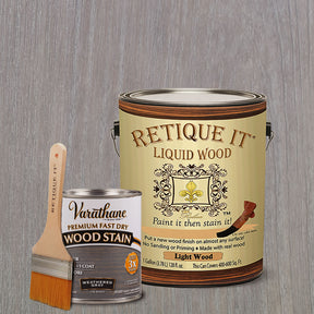 Liquid Wood Kit - Weathered Gray Oil-based Stain