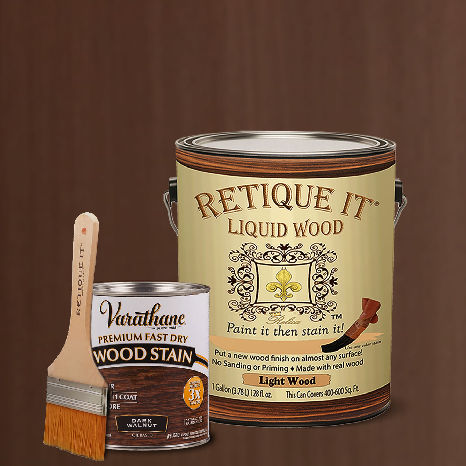 Varathane 1 Qt. American Walnut Premium Fast Dry Interior Wood Stain (2-Pack)
